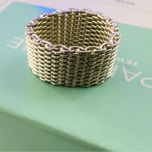 Sterling Silver Mesh Ring